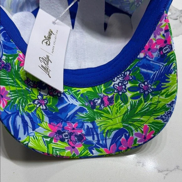 Lilly Pulitzer Floral Blue and Green Hat. NEW #14
